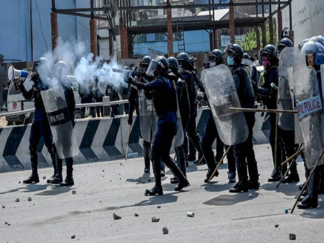 nepal police clash photo afp nepal police clash photo afp