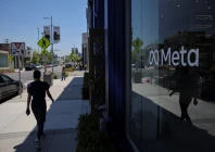 a woman walks by the meta lab in los angeles california u s may 20 2026 reuters