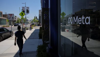 a woman walks by the meta lab in los angeles california u s may 20 2026 reuters