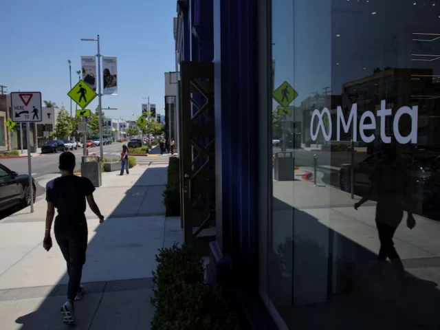 a woman walks by the meta lab in los angeles california u s may 20 2026 reuters a woman walks by the meta lab in los angeles california u s may 20 2026 reuters