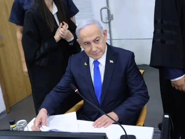 israeli prime minister benjamin netanyahu attends his trial on corruption charges at the district court in tel aviv on april 21 2025 afp israeli prime minister benjamin netanyahu attends his trial on corruption charges at the district court in tel aviv on april 21 2025 afp