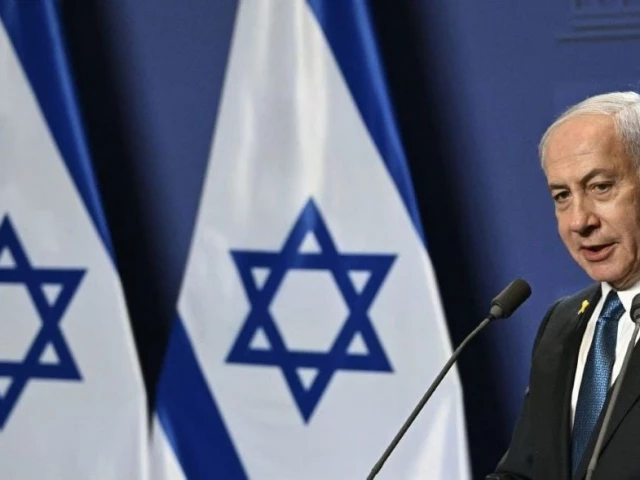 israeli prime minister benjamin netanyahu speaks during a press conference with hungary s prime minister unseen after bilateral talks on april 3 2025 in budapest hungary photo afp israeli prime minister benjamin netanyahu speaks during a press conference with hungary s prime minister unseen after bilateral talks on april 3 2025 in budapest hungary photo afp