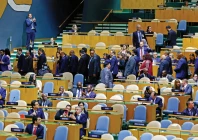 walkout greets netanyahu at unga