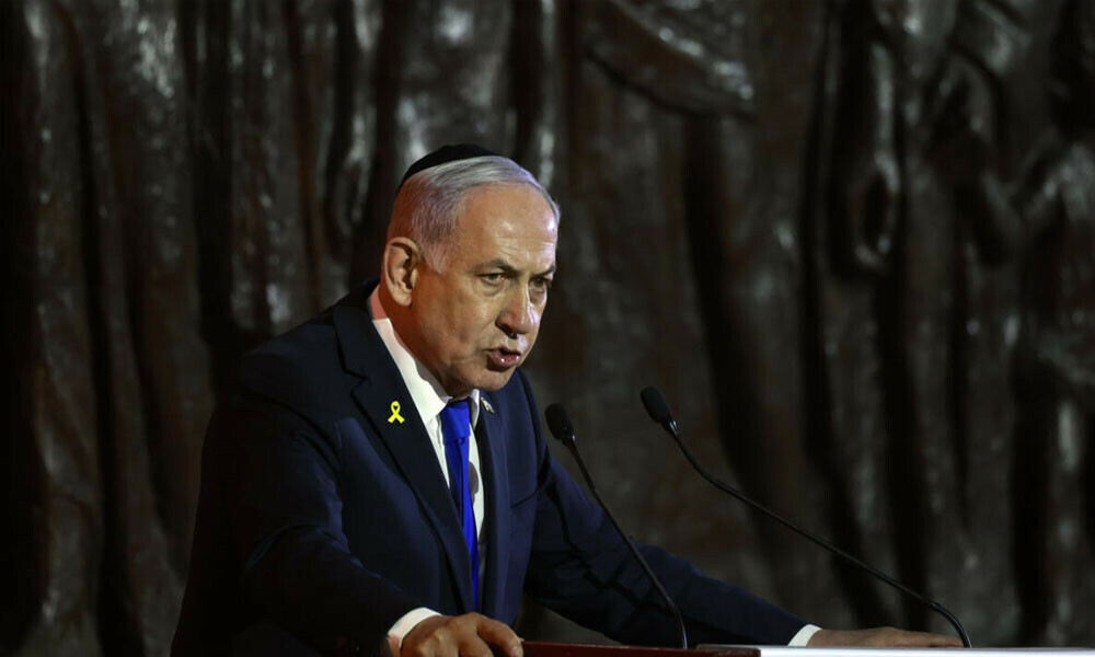 Netanyahu at Holocaust Memorial