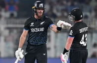 new zealand s finn allen l and tim seifert bump their fists during the 2026 icc men s t20 cricket world cup semi final match between new zealand and south africa at the eden gardens in kolkata on march 4 2026 photo afp new zealand s finn allen l and tim seifert bump their fists during the 2026 icc men s t20 cricket world cup semi final match between new zealand and south africa at the eden gardens in kolkata on march 4 2026 photo afp