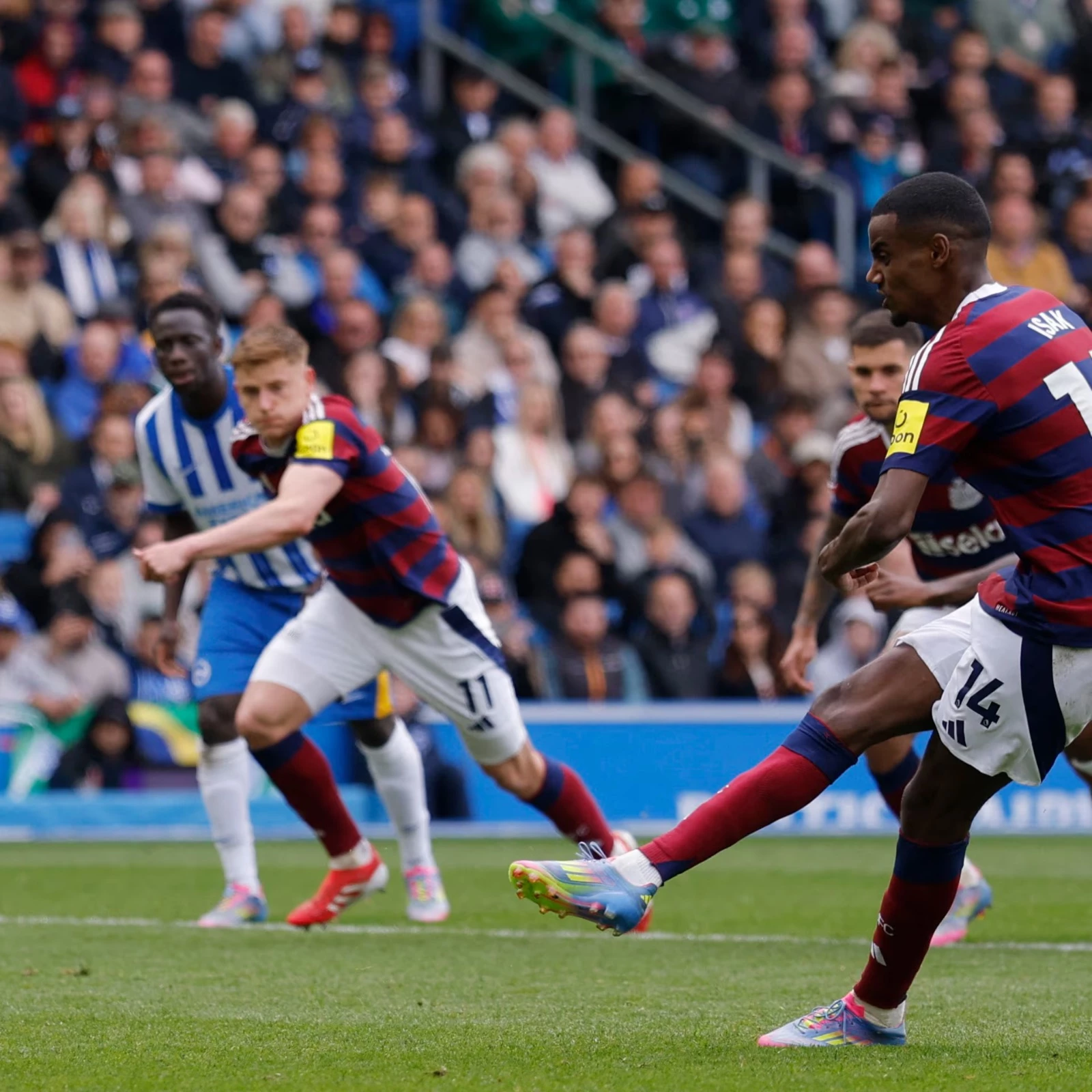 newcastle united s alexander isak scores their first goal from the penalty spot photo reuters newcastle united s alexander isak scores their first goal from the penalty spot photo reuters