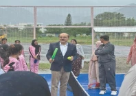 phf interim president mohyuddin wani interacts with youngsters at an event in islamabad photo file