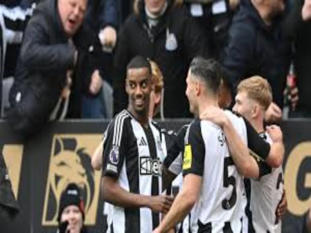 newcastle s alexander isak celebrates scoring against nottingham photo afp