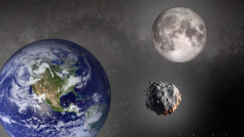 earth to get new but temporary moon this month which will be closest to earth in october 2024 before leaving the orbit illustration by space com