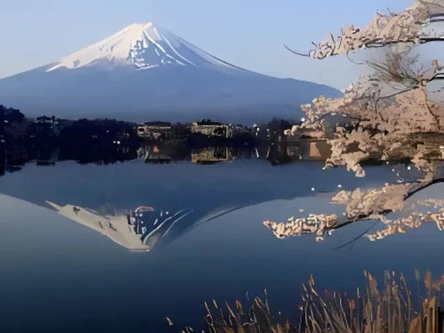 general view of cherry blossom trees with mount fuji in the background at lake kawaguchiko fujikawaguchiko japan april 14 2024 photo reuters general view of cherry blossom trees with mount fuji in the background at lake kawaguchiko fujikawaguchiko japan april 14 2024 photo reuters