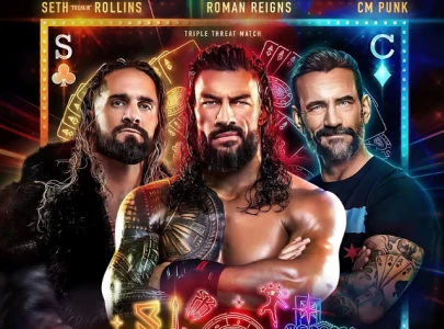 seth rollins vs roman reigns vs cm punk set for wrestlemania 41