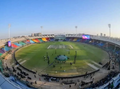 watch timelapse captures transformation of national bank stadium in karachi