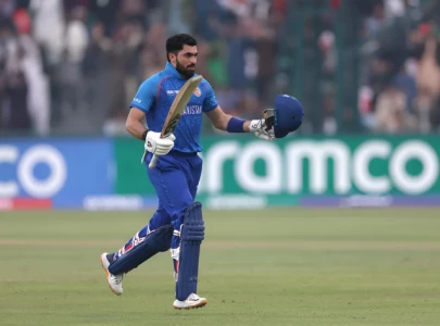 ibrahim zadran makes highest individual score in icc champions trophy history