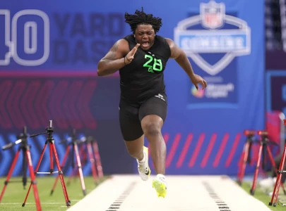 armand membou jared wilson impress at nfl combine ahead of draft day