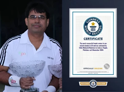 pakistani tennis player talha waheed enters guinness world records pakistani tennis player talha waheed enters guinness world records