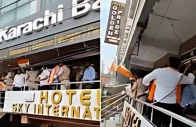 bjp workers attack karachi bakery in india