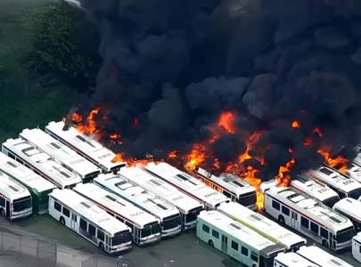 massive fire breaks out on decommissioned septa buses in philadelphia