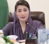 punjab chief minister maryam nawaz sharif addresses the commissioners and deputy commissioners via video link on wednesday aug 27 2025 screengrab