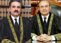 a collage featuring chief justice yahya afridi and senior puisne judge justice mansoor ali shah photos file a collage featuring chief justice yahya afridi and senior puisne judge justice mansoor ali shah photos file