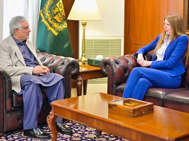 deputy prime minister and foreign minister senator ishaq dar meets uk high commissioner jane marriott in islamabad on friday sep 12 2025 photo x