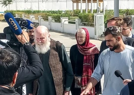 elderly british couple released by taliban arrive in qatar