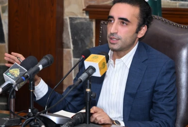 pakistan peoples party chairman bilawal bhutto zardari addresses a press conference at the chief minister house on thursday sep 25 2025 photo x