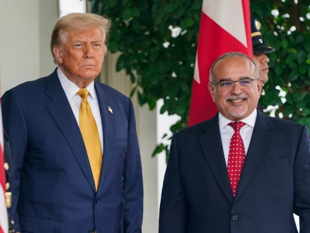 us president donald trump meets with bahrain s crown prince and prime minister salman bin hamad al khalifa at the white house in washington dc us july 16 2025 photo reuters us president donald trump meets with bahrain s crown prince and prime minister salman bin hamad al khalifa at the white house in washington dc us july 16 2025 photo reuters