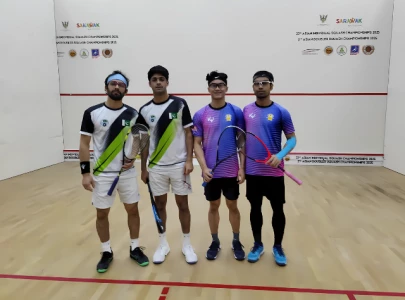 pakistani duo zaman and iqbal secure spot in asian doubles squash final pakistani duo zaman and iqbal secure spot in asian doubles squash final