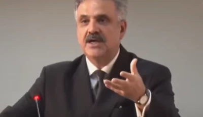 chief justice of pakistan yahya afridi speaks at a conference at the federal judicial academy in islamabad on july 25 2025 screengrab