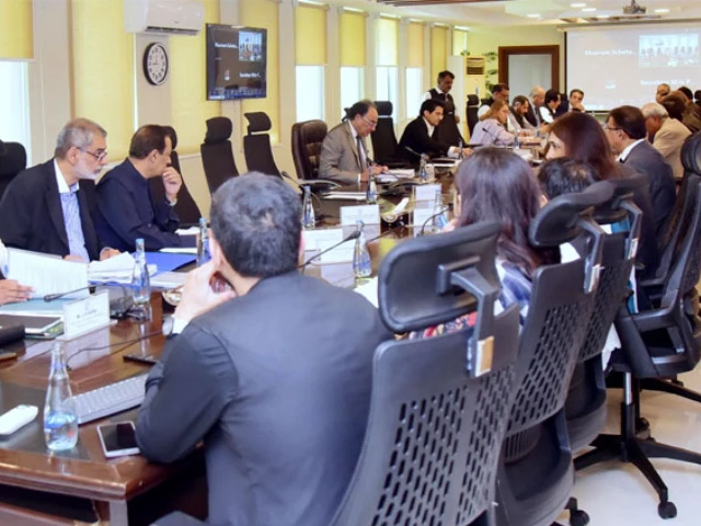 minister of finance muhammad aurangzeb chairs a meeting of the economic coordination committee on july 25 2025 in islamabad photo radio pakistan