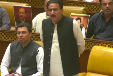 deputy opposition leader in punjab assembly muhammad moeenuddin riaz photo screengrab