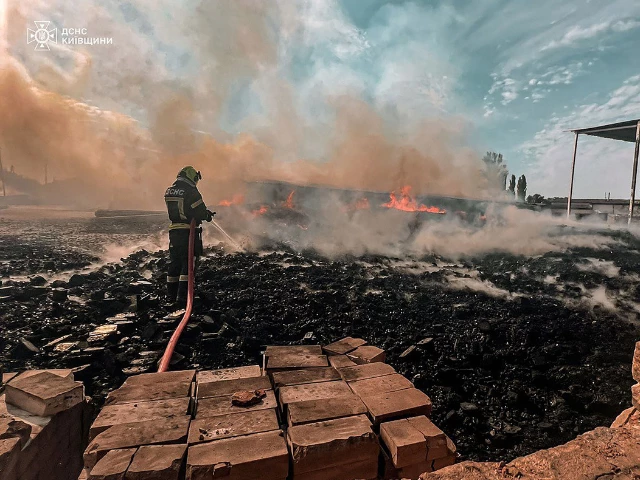 this handout photograph taken and released by ukrainian state emergency service on july 9 2025 shows a firefighter extinguishing a fire after a russian attack in kyiv region amid the russian invasion of ukraine russia pummelled ukraine with its largest missile and drone attack in more than three years of war claiming to have targeted an airfield in a region bordering eu and nato member poland photo afp this handout photograph taken and released by ukrainian state emergency service on july 9 2025 shows a firefighter extinguishing a fire after a russian attack in kyiv region amid the russian invasion of ukraine russia pummelled ukraine with its largest missile and drone attack in more than three years of war claiming to have targeted an airfield in a region bordering eu and nato member poland photo afp