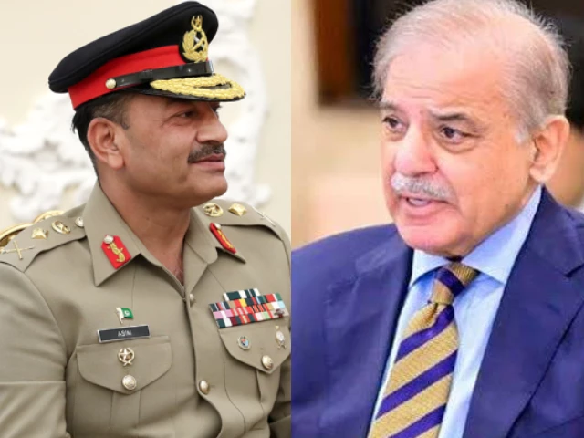 coas field marshal asim munir and prime minister shehbaz sharif photo file