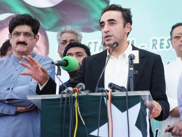 pakistan peoples party chairman bilawal bhutto zardari speaks to the media after inaugurating the renovation of niaz stadium photo x pakistan peoples party chairman bilawal bhutto zardari speaks to the media after inaugurating the renovation of niaz stadium photo x