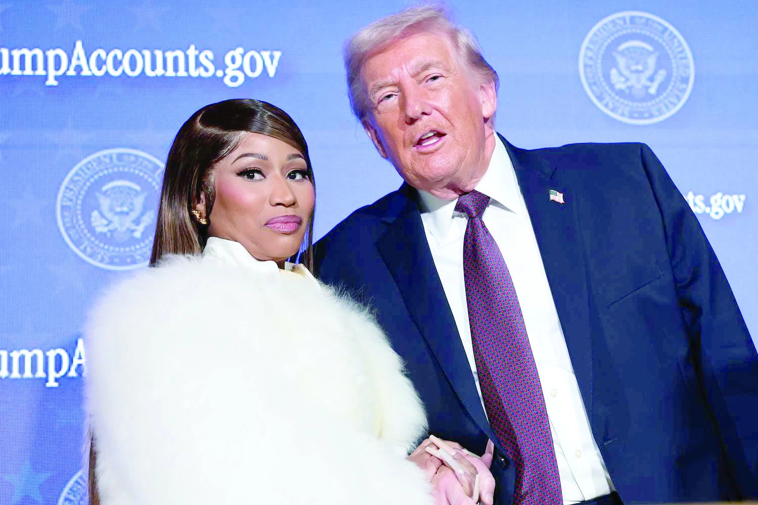 nicki minaj donald trump photo file