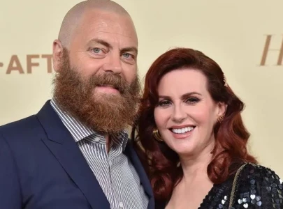 megan mullally and nick offerman reveal they never had an organic burning desire to have kids