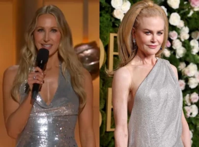 nikki glaser makes risqu joke about nicole kidman s erotic thriller babygirl at golden globes nikki glaser makes risqu joke about nicole kidman s erotic thriller babygirl at golden globes
