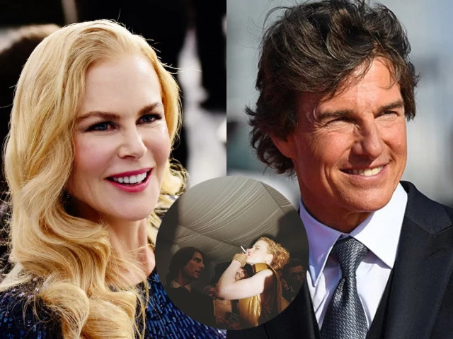 nicole kidman s iconic photo smoking with ex husband tom cruise goes viral