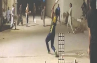 youngsters play cricket on a ramazan night using stolen electricity oblivious of ethical or religious implications photo express