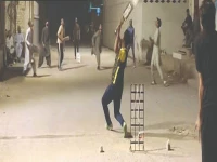 youngsters play cricket on a ramazan night using stolen electricity oblivious of ethical or religious implications photo express