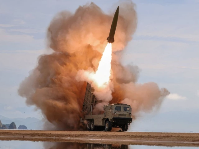 a rocket launcher fires a munition during tests involving an upgraded version of a 240 mm 24 tube multiple rocket launcher system tactical ballistic missiles and a 155 mm self propelled howitzer overseen by north korean leader kim jong un in north korea june 25 2026 photo reuters a rocket launcher fires a munition during tests involving an upgraded version of a 240 mm 24 tube multiple rocket launcher system tactical ballistic missiles and a 155 mm self propelled howitzer overseen by north korean leader kim jong un in north korea june 25 2026 photo reuters