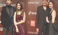 mahira khan fawad khan and other guests attend the premiere of neelofar in lahore photo express