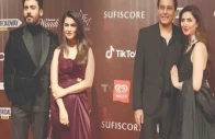 mahira khan fawad khan and other guests attend the premiere of neelofar in lahore photo express