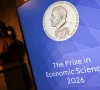 the sign for the nobel prize in economic sciences in the royal swedish academy of sciences ahead of the announcement of the 2026 nobel prize in economics in stockholm sweden october 12 2026 photo reuters