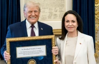 mar a corina machado presents her nobel peace prize medal to donald trump photo reuters