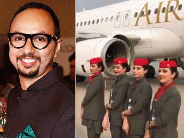 nomi ansari designs crew uniforms for airsial nomi ansari designs crew uniforms for airsial