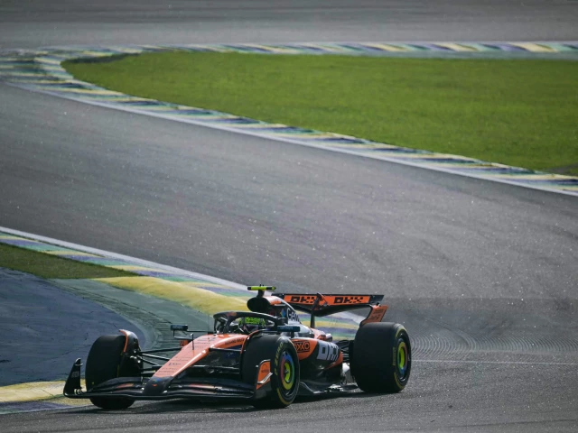mclaren s driver lando norris drives during the sprint qualifying of the sao paulo formula one grand prix at the jose carlos pace racetrack aka interlagos in sao paulo brazil on november 7 2025 photo afp mclaren s driver lando norris drives during the sprint qualifying of the sao paulo formula one grand prix at the jose carlos pace racetrack aka interlagos in sao paulo brazil on november 7 2025 photo afp