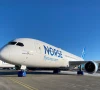 view of a norse atlantic boeing 787 dreamliner aircraft parked at oslo gardermoen airport in norway on march 4 2022 photo reuters