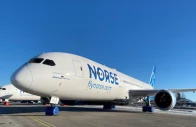 view of a norse atlantic boeing 787 dreamliner aircraft parked at oslo gardermoen airport in norway on march 4 2022 photo reuters