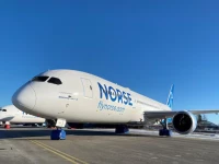 view of a norse atlantic boeing 787 dreamliner aircraft parked at oslo gardermoen airport in norway on march 4 2022 photo reuters